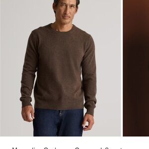 NWT Brown Quince Cashmere Sweater M